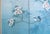 1970s 1970s Chinese Painted Silk Screen "Magnolia and Blue Jay" For Sale - Image 5 of 18