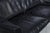Black Vintage Black Leather Cab 415 Settee by Mario Bellini for Cassina For Sale - Image 8 of 13