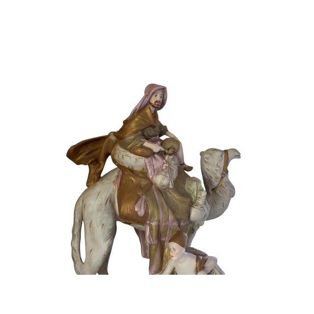 1920s Antique Royal Dux Bohemia Porcelain Sculpture Bedouin Arab on Camel Made in Czechoslovakia 1920s For Sale - Image 5 of 12