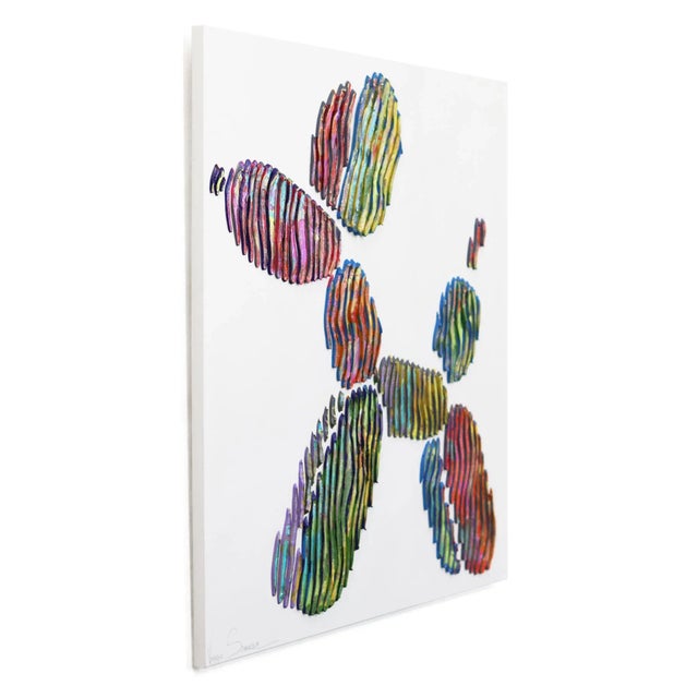 Dog Balloon Iconic Forever - Minimalist Abstract 3d Textural Colorful Painting Original Artwork by Virginie Schroeder For Sale In Los Angeles - Image 6 of 9
