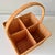 Brown 1970s Wicker Utensil Caddy For Sale - Image 8 of 9