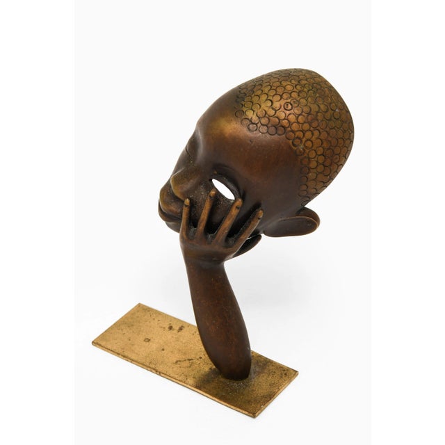Sculpture in Brass by Karl Hagenauer, 1950s For Sale - Image 3 of 5