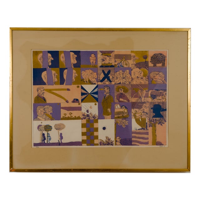 Antonio Seguí, Pequeña Historia Edition 2/46, 1965, Lithograph For Sale