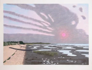 Bill Sullivan - Low Tide 22 Hand Colored Litho