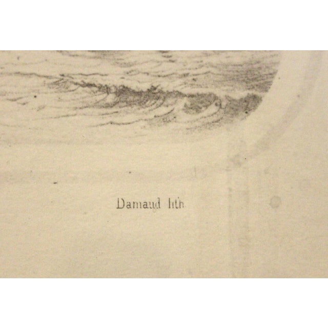 Illustration Circa 1900 Vue Du Mont St Michel Lithograph by T. Drake For Sale - Image 3 of 6