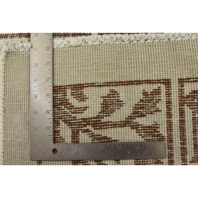 Bakhtiari Rug 6’9” X 8’10” Ivory Wool Vintage Distressed Hand-Knotted Carpet For Sale - Image 15 of 15