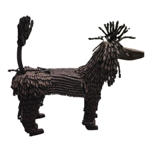 Keith Bradley Poodle Metal Sculpture Unsigned