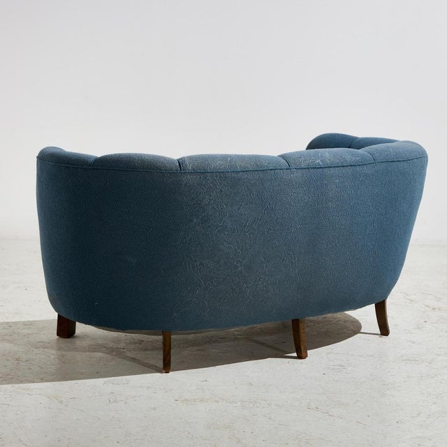 Two-Seater Banana Sofa, 1940s For Sale - Image 3 of 18