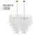 Vintage Petal Suspension Lamp in Murano Glass, Italy For Sale - Image 12 of 13