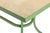 Contemporary Italian Betel Outdoor Dining Table in Travertine and Hand-Bent Metal For Sale - Image 3 of 6