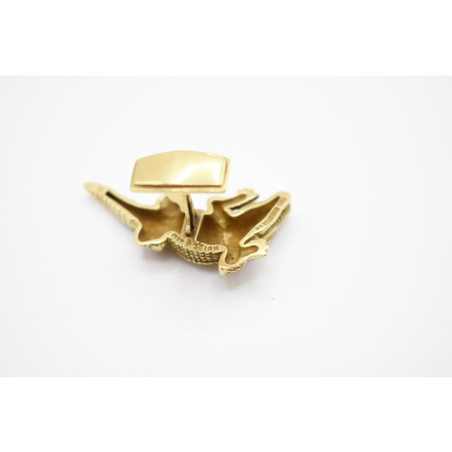 Realism 1980s Kieselstein-Cord Alligator Cufflinks, A Pair For Sale - Image 3 of 12