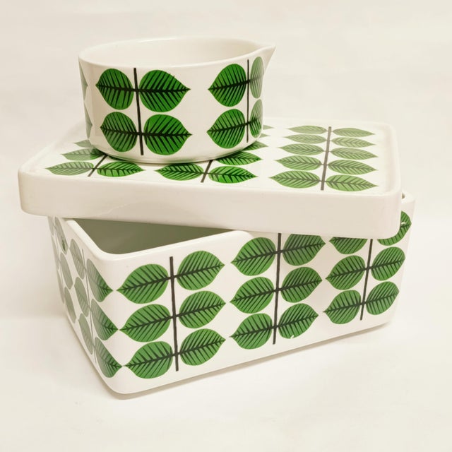 Berså Butter Dish and Creamer Jug ​​by Stig Lindberg Gustavsberg, 1960s, Set of 2 For Sale - Image 14 of 14