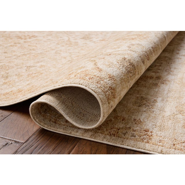 Loloi Rugs Chris Loves Julia x Loloi Palma Natural / Spice 5'-3" x 7'-6" Area Rug For Sale - Image 4 of 7