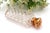 Perfume Bottle in Cut Glass and Gold Cap with Reliefs For Sale - Image 3 of 6