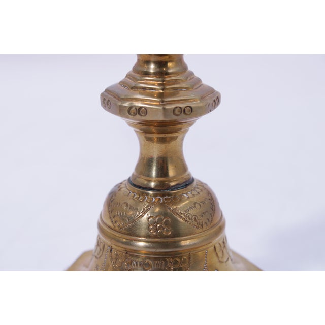 1980s 1980s Mottahedeh Historic Natchez Brass Candlestick For Sale - Image 5 of 12