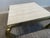 1970s 1970s Vintage in the Manner of Hendredon Hollywood Regency Brass and Travertine Coffee Table For Sale - Image 5 of 11