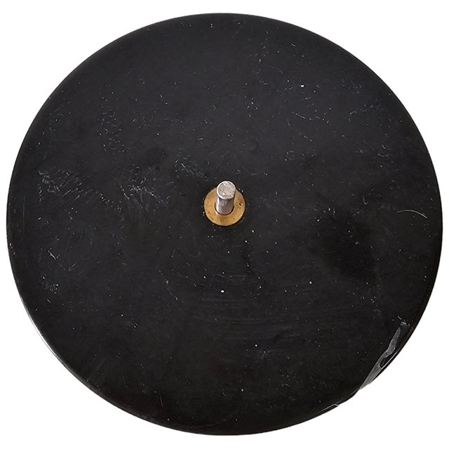 Black Round Marble Sculpture Base or Trophy Base | Chairish