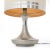 Metal Table Lamp with Fabric Shade, 1970s For Sale - Image 4 of 13