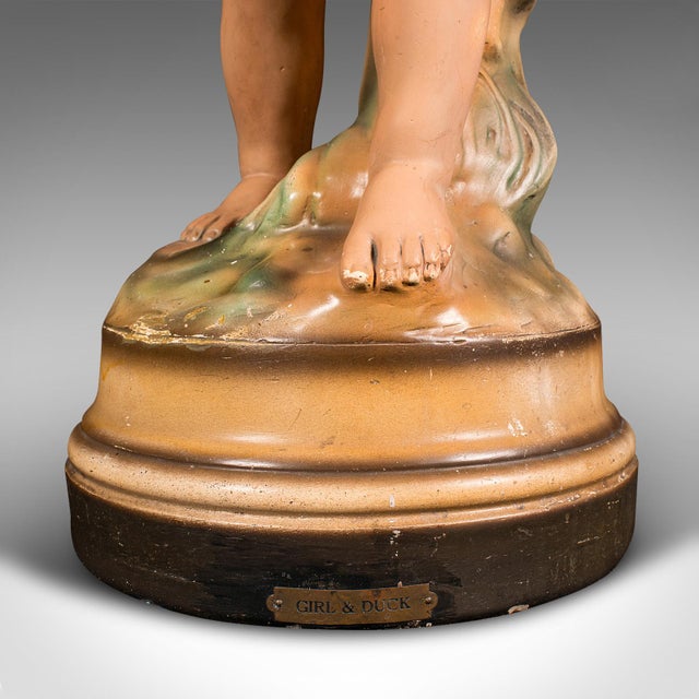 Orange 1930's Large Vintage Display Figure For Sale - Image 8 of 11