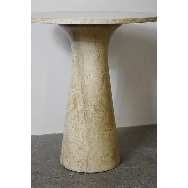 Mid-Century Modern Travertine Side Table, 1970s For Sale - Image 3 of 6
