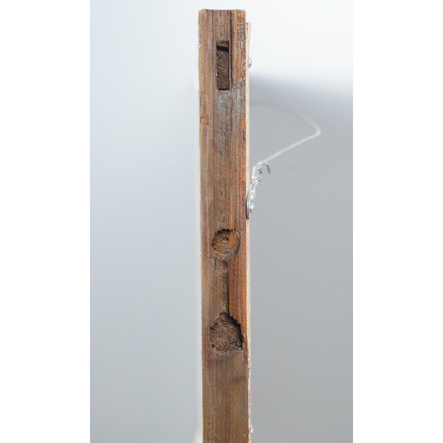 Hand Silvered Wood Reclaimed Window Mirror For Sale - Image 10 of 10