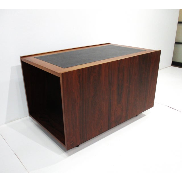 Johannes Sorth Rosewood Side Table Cube for Bornholm Denmark For Sale In Cincinnati - Image 6 of 12