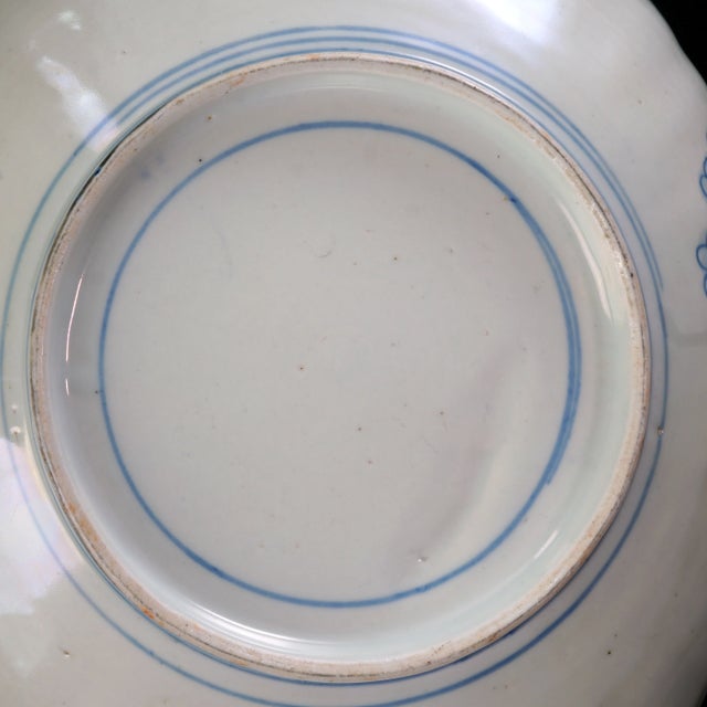 Japanese Meiji Period Imari Oval Bowl With Bonsai Design 19th C For Sale - Image 9 of 9