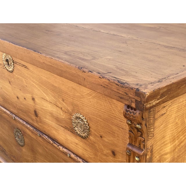 Wood Pine Trunk or Blanket Chest For Sale - Image 7 of 15