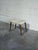Vintage Danish Mid Century Modern Teak Vanity Stool With Sheepskin Upholstery For Sale In Los Angeles - Image 6 of 8