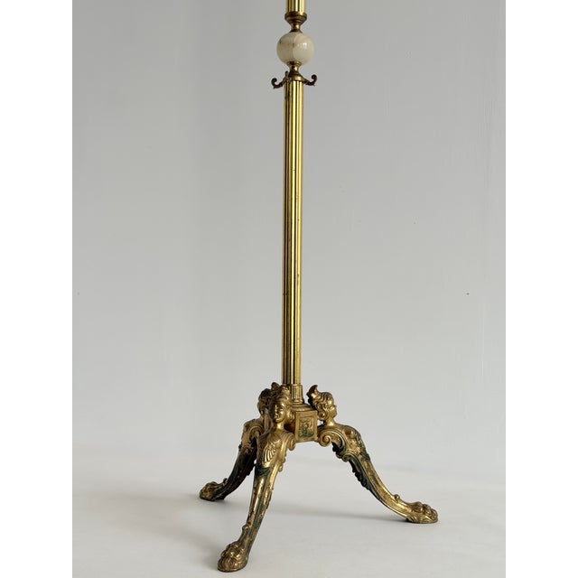 Vintage Italian Brass Hall Tree with Marble Sphere and Rotating Crown, 1960s For Sale - Image 17 of 18