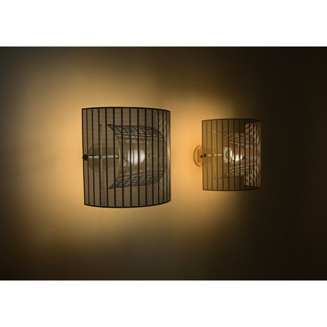 White Shogun Wall Lamps by Mario Botta for Artemide, 1980s, Set of 2 For Sale - Image 8 of 14