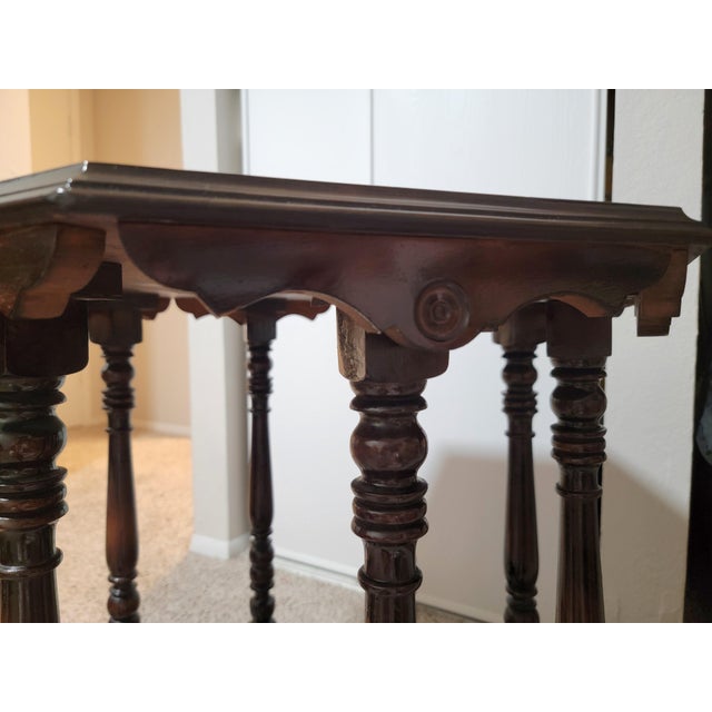 Late 19th Century Octagon Victorian Parlor Table For Sale - Image 4 of 4