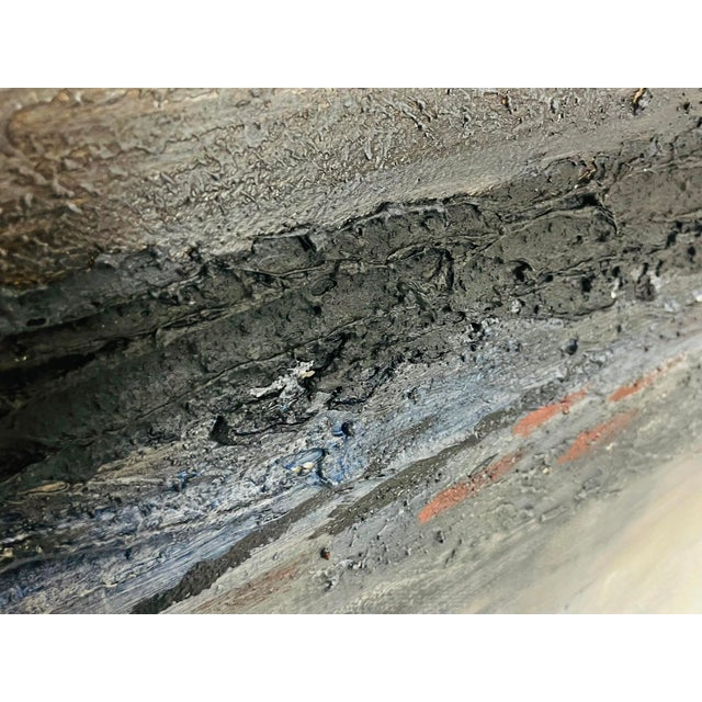 Large Abstract Landscape Oil Painting by Edward View, Framed For Sale - Image 14 of 18