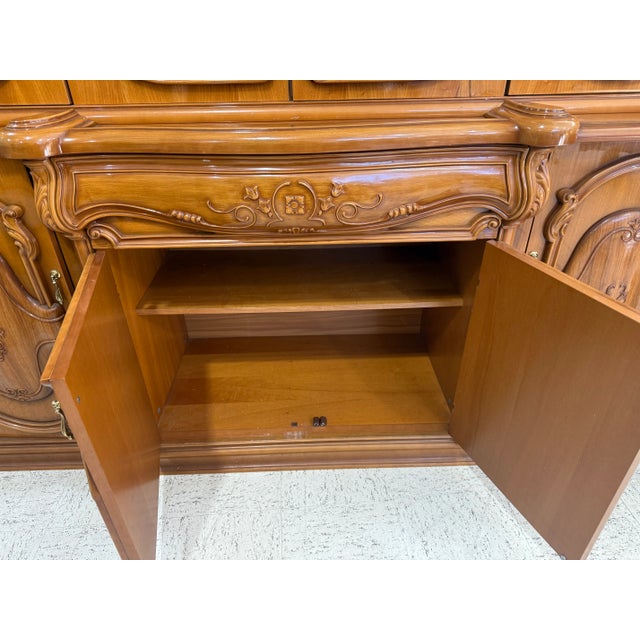 Broyhill Italian Rococo Revival 3 Piece Dining Ensemble Masetti, c.1970s For Sale - Image 4 of 16