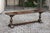 Early 19th Century Two English Georgian Period Walnut Benches with Turned Legs and Cross Stretcher For Sale - Image 5 of 12