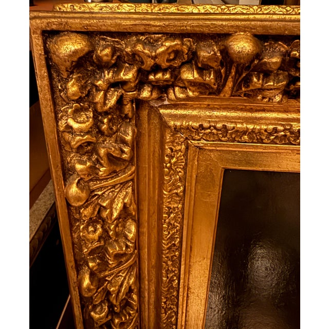 1900s 42" Signed William Henry Hyde Ana Gilded Age Oil Portrait, Socialite in Red Cloak and Ostrich Fan, Antique Gold Frame, Museum Quality For Sale - Image 14 of 18