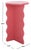 Modern Lilith Wavy Accent Table in Rose For Sale - Image 3 of 8