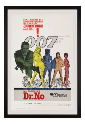 James Bond "Dr. No" Original US One Sheet Movie Poster, 1962