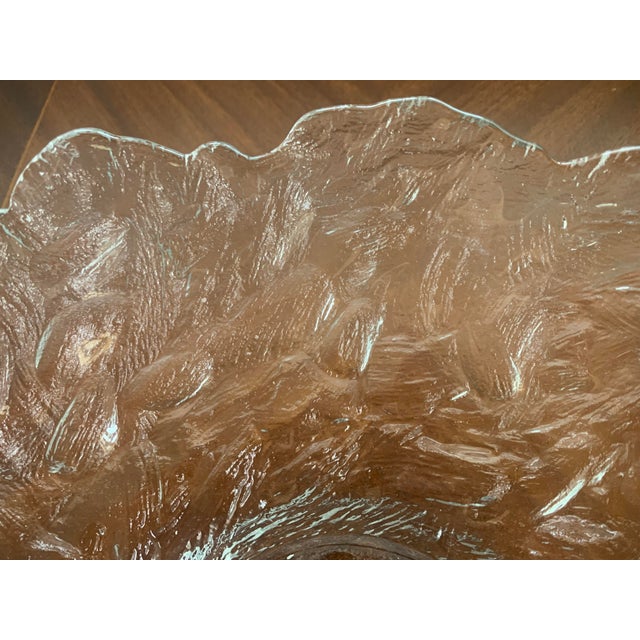 Large Vintage Glass Bowl, 1970s For Sale - Image 8 of 18