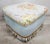 1990s Shabby Chic Ottoman Designer Cottage Pouf For Sale - Image 5 of 12