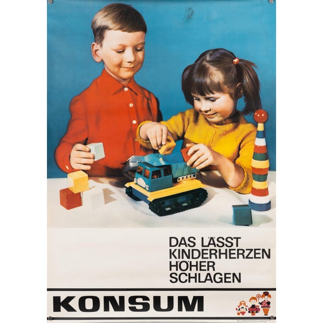 Original GDR Toy Advertising Poster, 1970s For Sale - Image 9 of 9