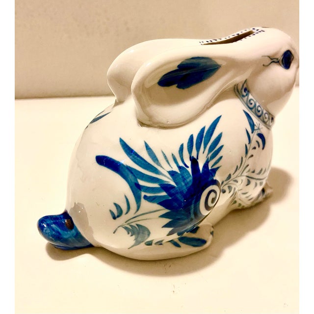 Vintage Porcelain Bunny Coin Bank For Sale In Sacramento - Image 6 of 12