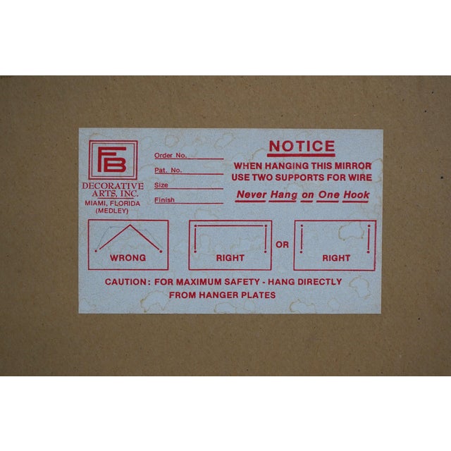 Friedman Brothers Phoenix Top Chippendale Mirror For Sale - Image 12 of 12