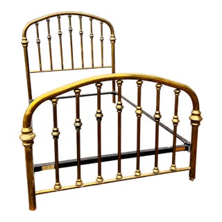 Vintage Arched Double / Full Size Bed by Brass Beds of Virginia For Sale