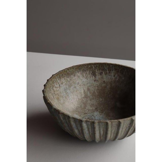 Large Art Deco Stoneware No. 189 Bowl by Arne Bang, Denmark, 1930s For Sale - Image 4 of 16
