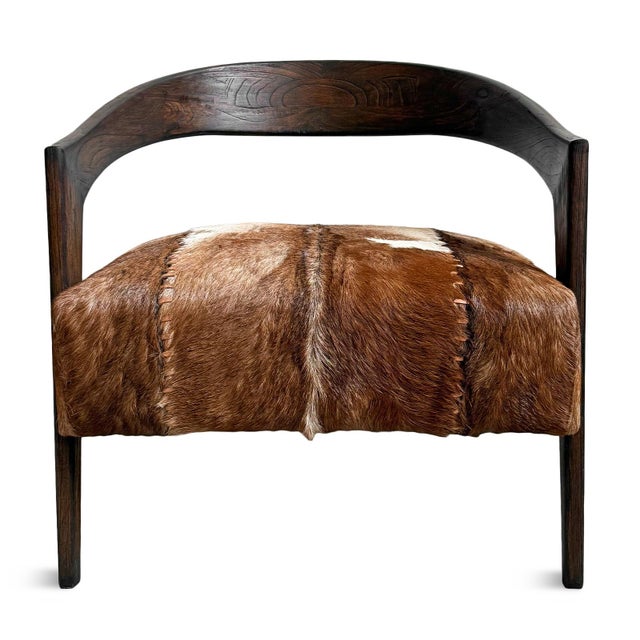 Rustic Deco Rustic Horseshoe Arm Chair For Sale - Image 3 of 9