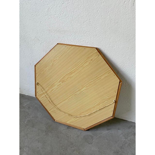 Hexagonal Pine Mirror, 1980s For Sale - Image 14 of 18