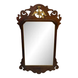 Early 20th Century Federal Eagle Chippendale Wall Mirror
