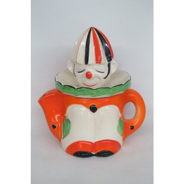Takito Japan Clown Figural Juicer Reamer Orange Green Hand Painted Ceramic 4729b For Sale In Miami - Image 6 of 15