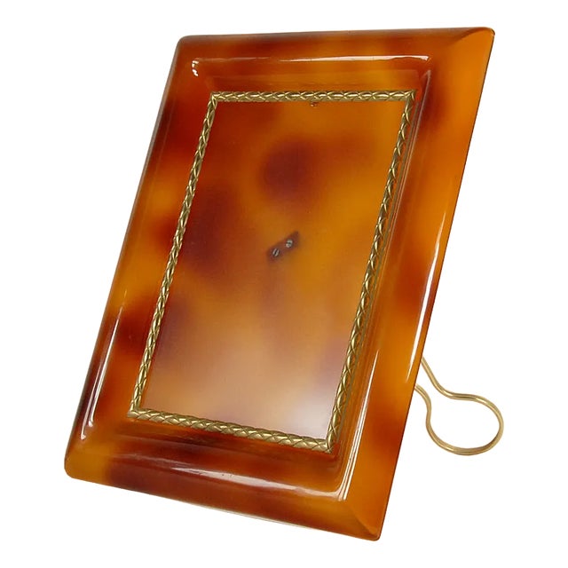 Vintage Acrylic Table Photo Frame in style of Christian Dior, 1970s For Sale